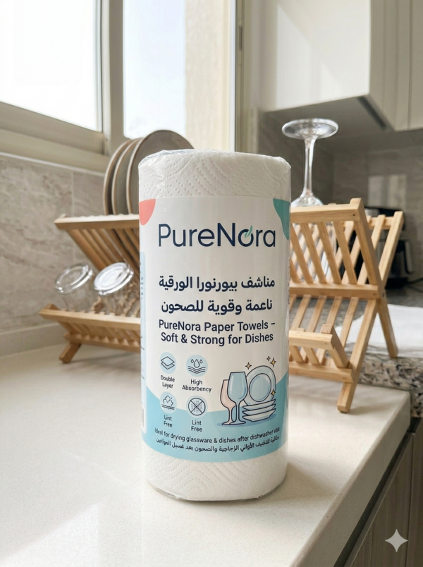 مناشف بيورنورا الورقية لتنشيف الصحون